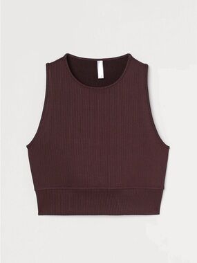 House of Harlow Ribbed Cropped Tank Top
